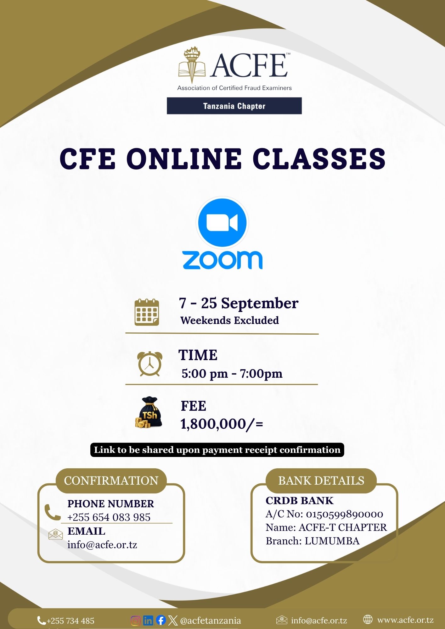 cfe online classes